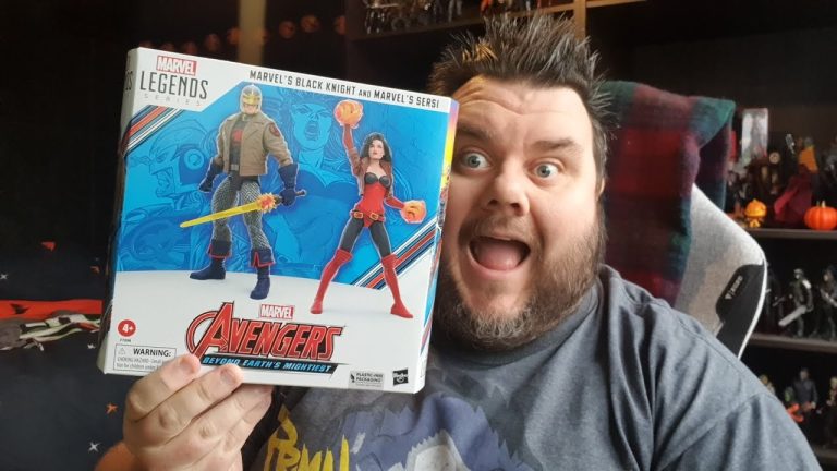 Marvel Legends Series Black Knight and Sersi (Avengers 60th Anniversary) Action Figure Review