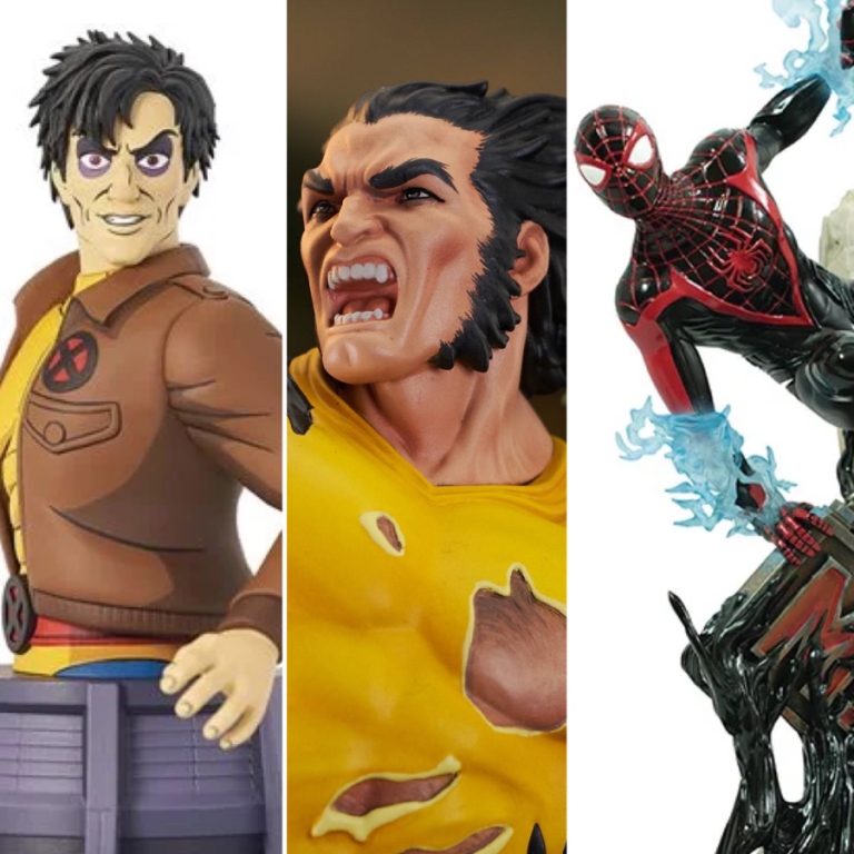 Leia mais sobre o artigo Busto Morph Animado dos X-Men!  Galeria Marvel Wolverine dos anos 90 e Homem-Aranha 2 Miles Morales!  – Notícias sobre brinquedos da Marvel