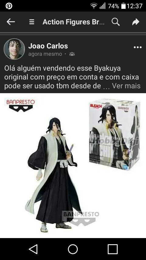 Alguém tem esse Byakuya original e com caixa pra vender ?pode usado desde de q t…