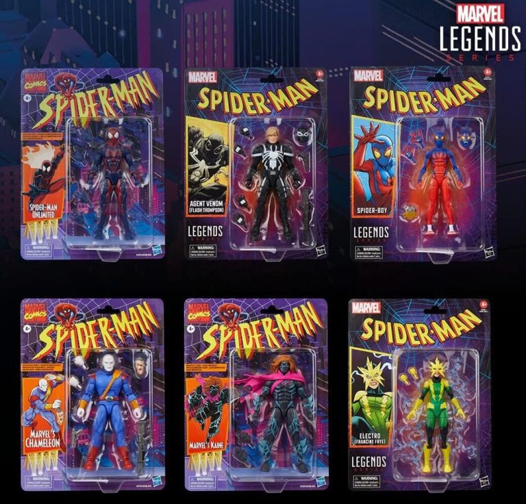 Pré-encomenda de figuras retrô do Homem-Aranha Marvel Legends 2025! Kaine! Camaleão! Eletro! – Notícias sobre brinquedos da Marvel